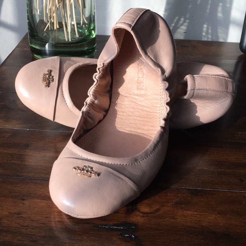 Coach Bonnie Leather Ballet Flats - Picture 2 of 5